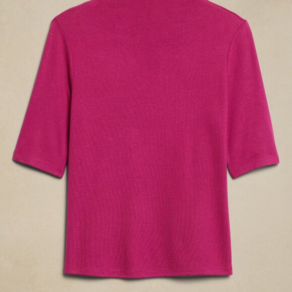 Banana Republic Soft Luxe Berry Turtleneck Top/NWT/S - Picture 5 of 12